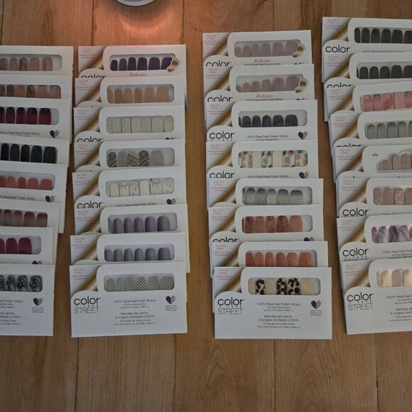 Color Street Collection Bundle of 32 Sets ~ Retired, HTF, Cult Classics, Glitter - Picture 1 of 11